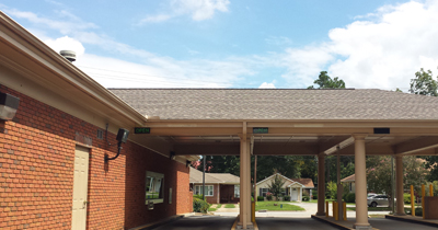 Picture of the drive through of new Jefferson County office